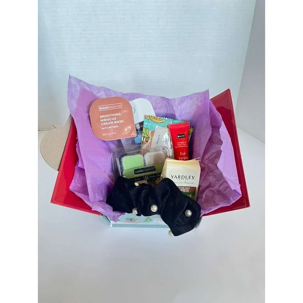 Holiday Beauty Gift Box Spa Set Skincare Self Care Wrapped Ready To Gift